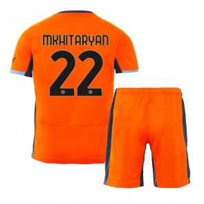 Inter Milan Henrikh Mkhitaryan #22 Replika Babytøj Tredje sæt Børn 2023-24 Kortærmet (+ Korte bukser)